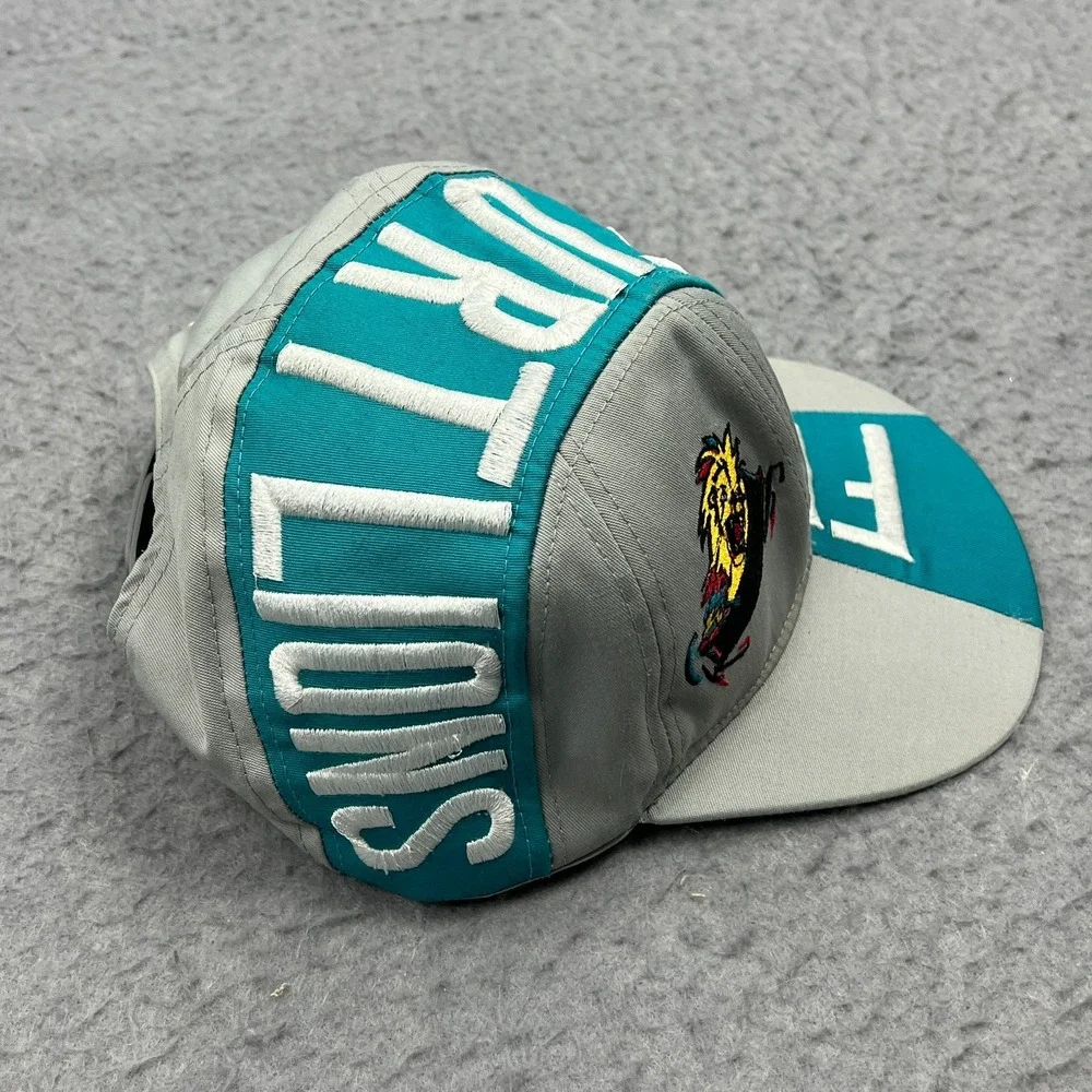 VTG Frankfurt Lions Hat Gray Wool German Ice Hockey‎ Team Logo Snapback Cap 90s